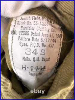 Wwii Us Army 95th Infantry Division Ike Jacket Dated