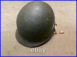 Wwii Us Army Airborne Paratrooper Restored M1c Front Seam Jump Helmet Shell