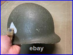 Wwii Us Army Airborne Paratrooper Restored M1c Front Seam Jump Helmet Shell