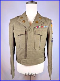Wwii Us Army Enlisted Ike Jacket 1st Cavalry Division Dated & Named