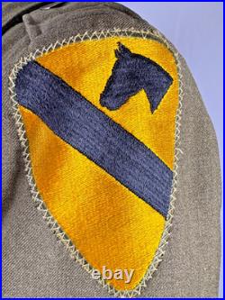 Wwii Us Army Enlisted Ike Jacket 1st Cavalry Division Dated & Named