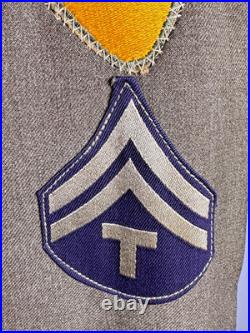 Wwii Us Army Enlisted Ike Jacket 1st Cavalry Division Dated & Named