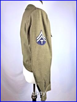 Wwii Us Army Enlisted Ike Jacket 1st Cavalry Division Dated & Named