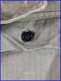 Wwii Us Army Hbt Tanker Coveralls Original 1943 One-piece Suit