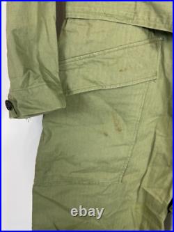Wwii Us Army Hbt Tanker Coveralls Original 1943 One-piece Suit