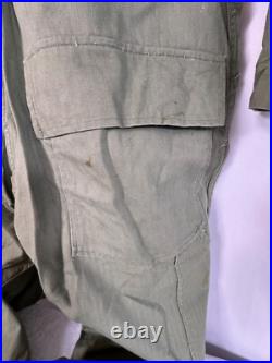 Wwii Us Army Hbt Tanker Coveralls Original 1943 One-piece Suit