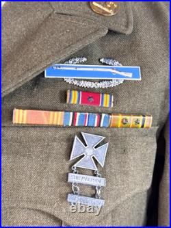 Wwii Us Army Ike Jacket 32nd & 14th Armored DIV Patches Dated 1944 Wwii Us Army Ike Jacket 32nd & 14th Armored DIV Patches Dated 1944