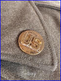 Wwii Us Army Ike Jacket 32nd & 14th Armored DIV Patches Dated 1944 Wwii Us Army Ike Jacket 32nd & 14th Armored DIV Patches Dated 1944