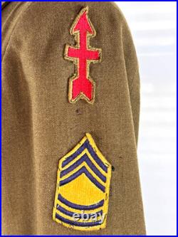 Wwii Us Army Ike Jacket 32nd & 14th Armored DIV Patches Dated 1944 Wwii Us Army Ike Jacket 32nd & 14th Armored DIV Patches Dated 1944