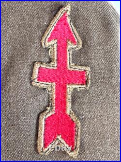 Wwii Us Army Ike Jacket 32nd & 14th Armored DIV Patches Dated 1944