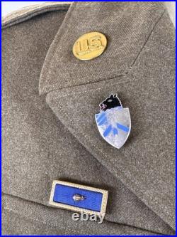 Wwii Us Army Ike Jacket 3rd Infantry Division & 30th Infantry Dui Cib Dated