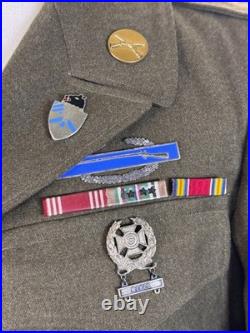 Wwii Us Army Ike Jacket 3rd Infantry Division & 30th Infantry Dui Cib Dated