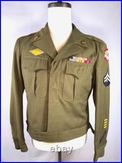 Wwii Us Army Ike Jacket Anti-aircraft Command 1944 Dated Wwii Us Army Ike Jacket Anti-aircraft Command 1944 Dated