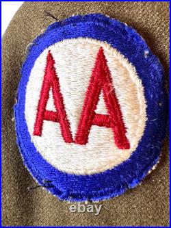 Wwii Us Army Ike Jacket Anti-aircraft Command 1944 Dated Wwii Us Army Ike Jacket Anti-aircraft Command 1944 Dated