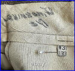 Wwii Us Army Ike Wool Jacket & Pants Hidden O. D. Plastic Buttons (36l) X 31x33