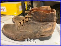 Wwii Us Army Infantry Rough Outs Combat Field Boots- Size 11, Sm Wholesale