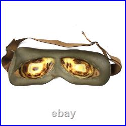 Wwii Us Army M-1938 Resistal H. B. N. Y. New York Tanker Goggles Strap Helmet