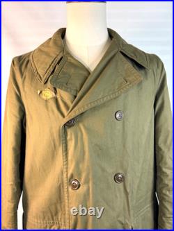 Wwii Us Army Mackinaw Coat 1943 Model Size 38r Original Green Wwii Us Army Mackinaw Coat 1943 Model Size 38r Original Green