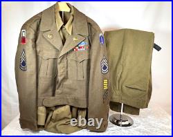 Wwii Us Army Military Police Uniform Shaef & First Army Patches Wwii Us Army Military Police Uniform Shaef & First Army Patches
