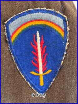 Wwii Us Army Military Police Uniform Shaef & First Army Patches Wwii Us Army Military Police Uniform Shaef & First Army Patches