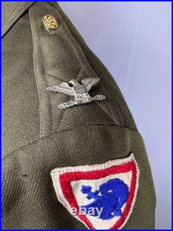 Wwii Us Army Officer Jacket & Breeches West Point & 2nd Army Pathes Named