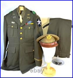Wwii Us Army Officer Uniform Set Named 1942 Coat 2nd Infantry Division Patch