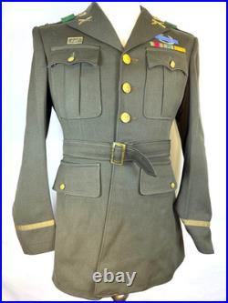 Wwii Us Army Officer Uniform Set Named 1942 Coat 2nd Infantry Division Patch