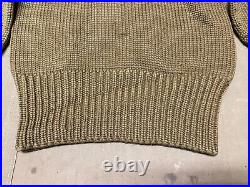 Wwii Us Army Winter Wool Knit Sweater -large 44r