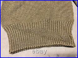 Wwii Us Army Winter Wool Knit Sweater -large 44r