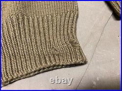 Wwii Us Army Winter Wool Knit Sweater -large 44r