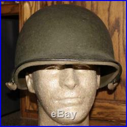 Wwii Us Army/usmc/usn M-1 Helmet Steel Pot # 76c First Liner Hawley Named
