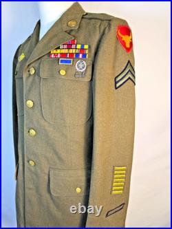 Wwii Ww2 Us Army Philippine Division Coast Artillery Corporal Uniform Dated