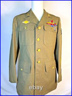 Wwii Ww2 Us Army Philippine Division Coast Artillery Corporal Uniform Dated